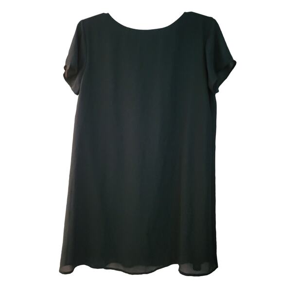 Lulus Dress Size Medium Green Sheer Mini Length Fully lined Pullover Mini Sleeve - Picture 2 of 7